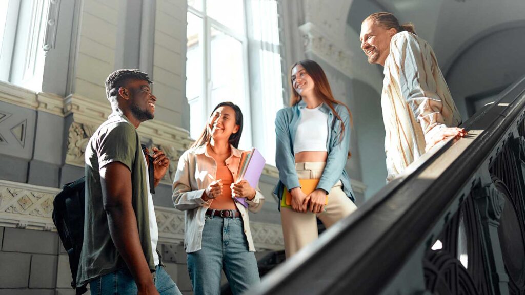 Students at a College Fair